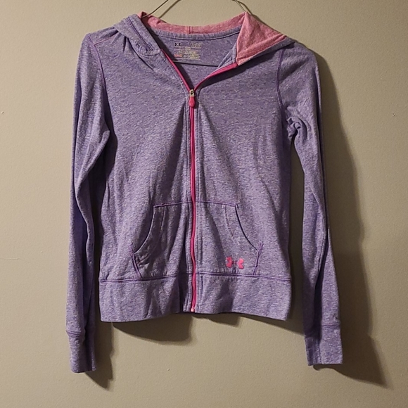 Under Armour Other - Under Armour Youth Large purple hooded sweatshirt